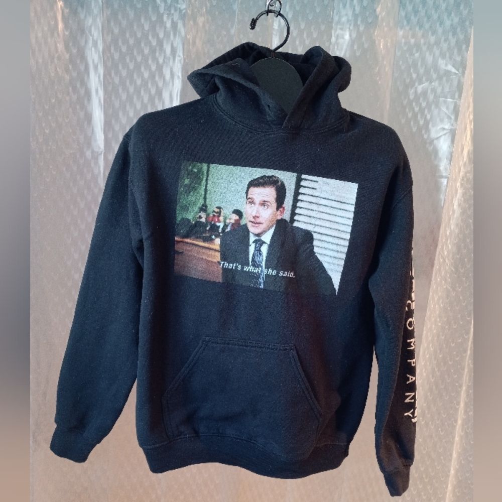 The Office Thats What She Said Black Hoodie Size S